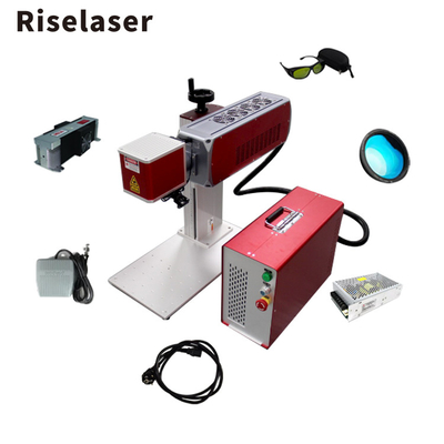 20W 30W 50W 70W Small Portable Fiber Laser Marking Machine Can Cola Desktop Engraving Machine