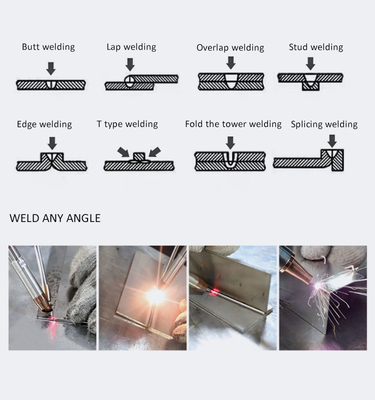2000W IPG Handheld Laser Welding Machine Portable Laser Welder With Durable Motor Gear For Hotel Industry